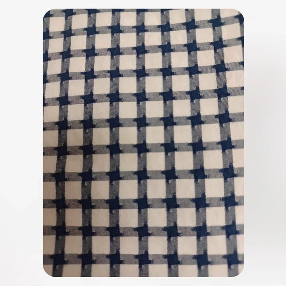 Thomas Pink Slim Fit Casual Blue & White Dress  Shirt Size Large - Picture 8 of 10